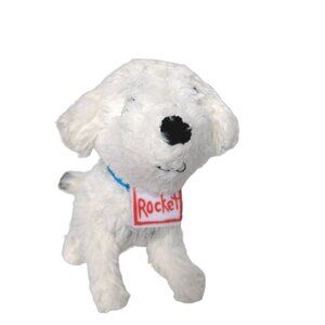 How Rocket Learned to Read White Plush Dog Stuffed Animal MerryMakers 5.75"